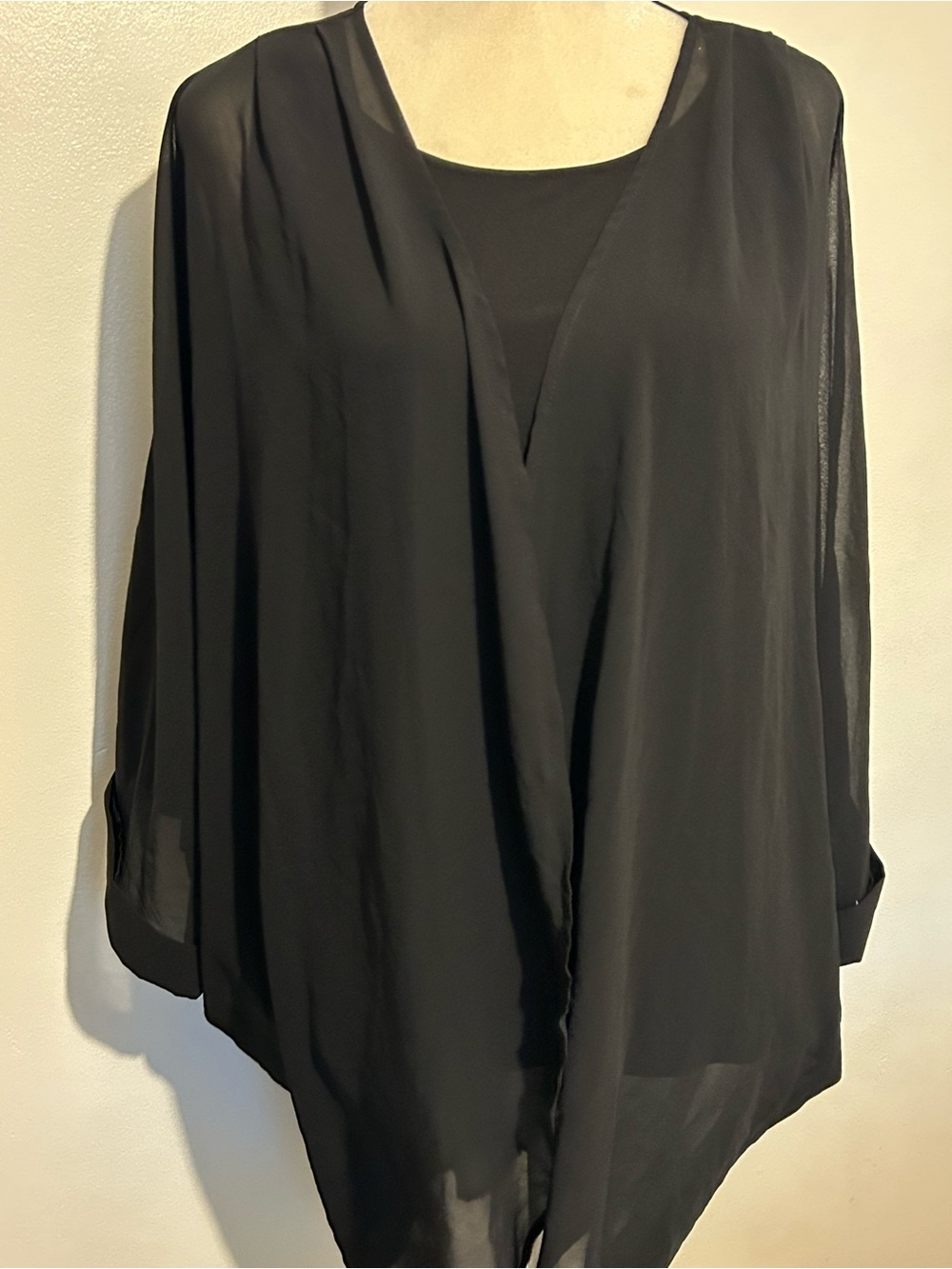 Sheer Black Cover up XXL